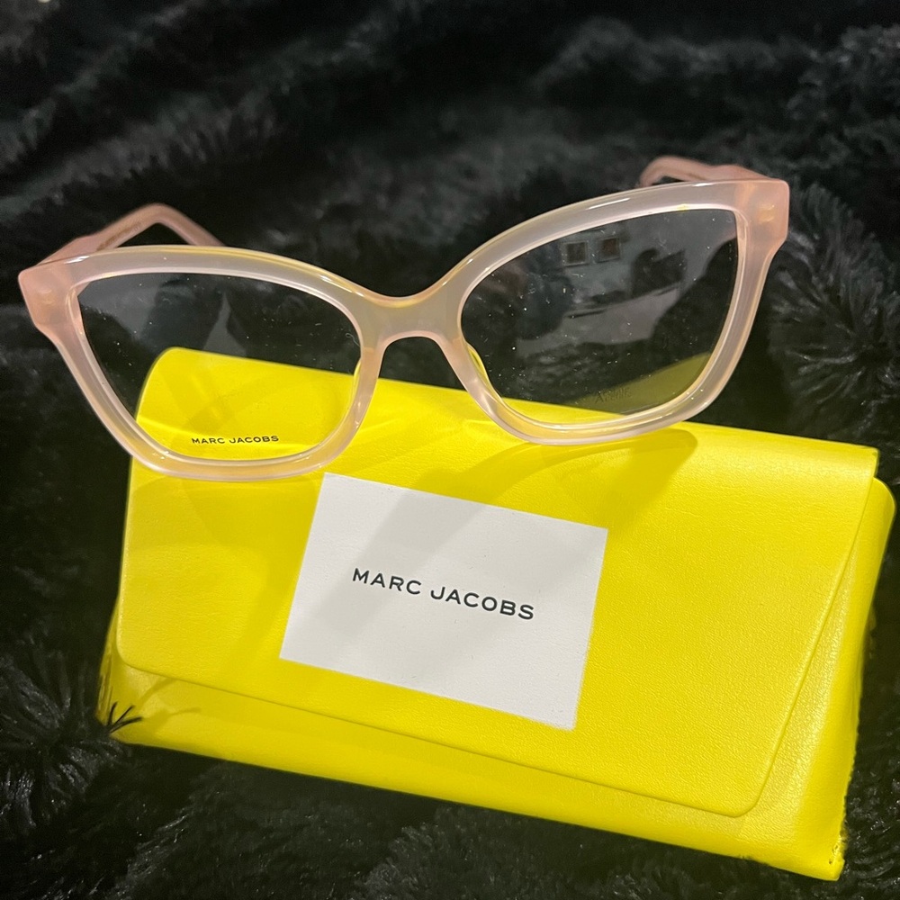 Marc Jacobs Pink Angular Cat-Eye Glasses